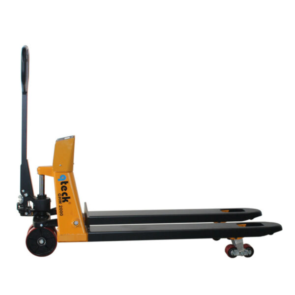 qteck Wiegehubwagen 1150 mm Gabel - 2000 kg Hubkraft – Bild 3